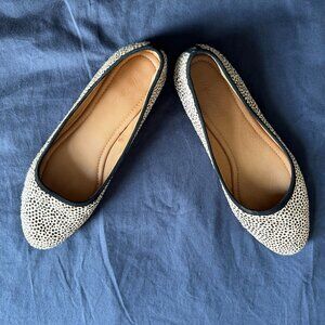 Madewell Reid Ballet Flat in Spotted Calf Hair